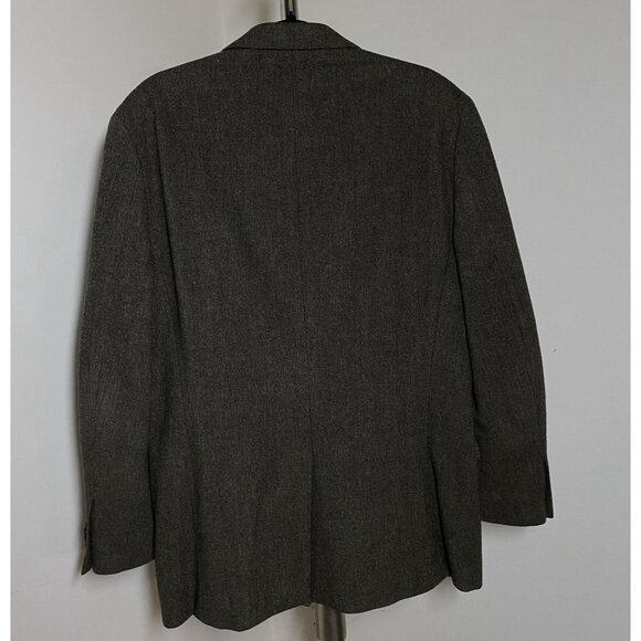 Lauren Ralph Lauren Silver Label Mens Herringbone Blazer Tweed Wool Jacket 41R - Picture 7 of 12